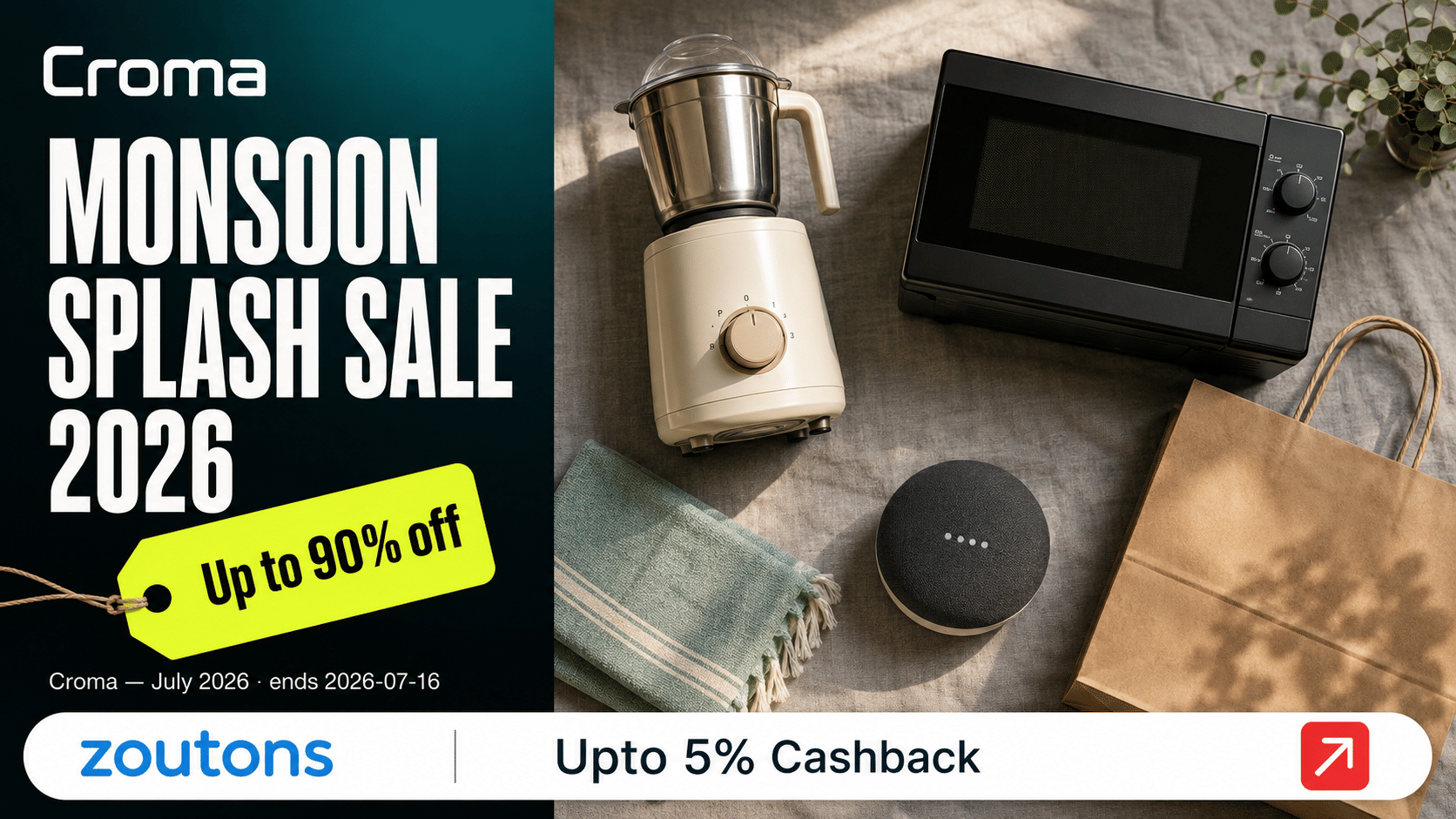 Croma Monsoon Splash Sale 2026 — Up to <strong class='bold'><strong class='bold'><strong class='bold'><strong class='bold'><strong class='bold'><strong class='bold'><strong class='bold'><strong class='bold'>60%</strong></strong></strong></strong></strong></strong></strong></strong> Off ACs, Fans, Coolers + Up to <strong class='bold'><strong class='bold'><strong class='bold'>90%</strong></strong></strong> Off Sitewide