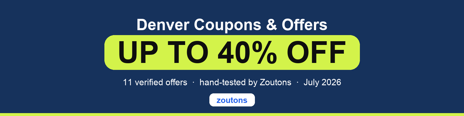 Denver Coupons July 2026