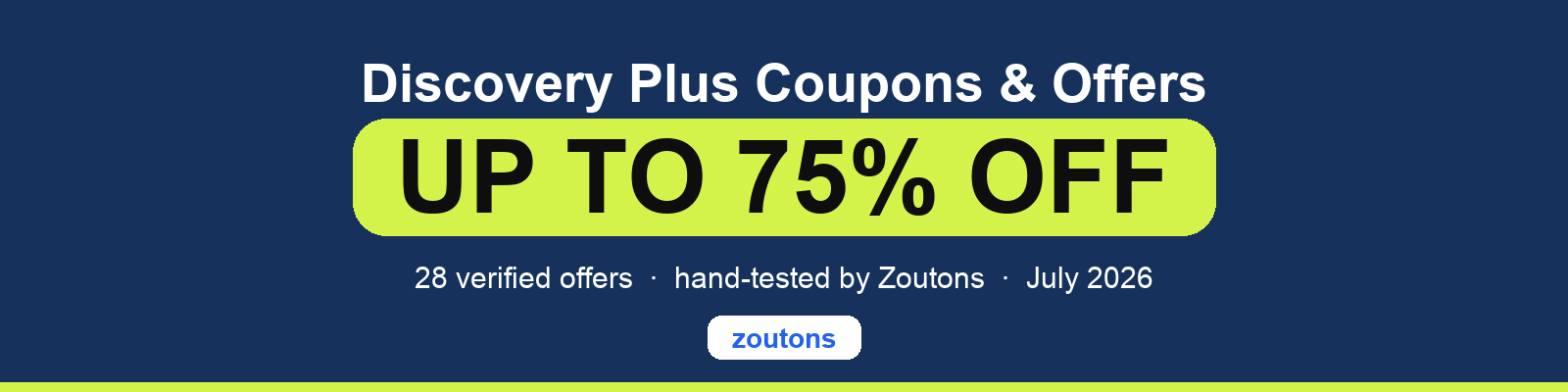 Discovery Plus Coupons July 2026