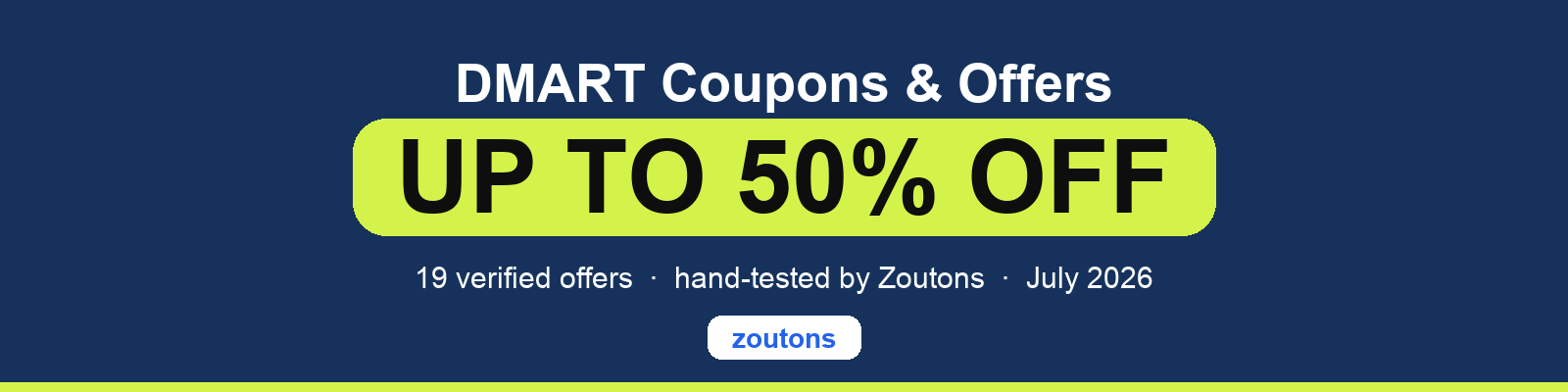 DMART Coupons July 2026
