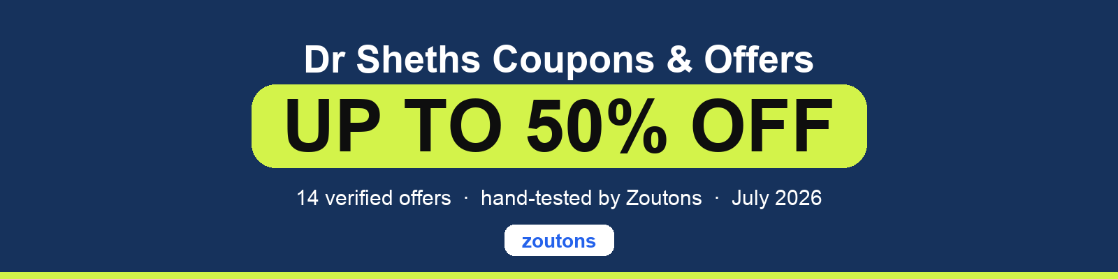 Dr Sheths Coupons July 2026