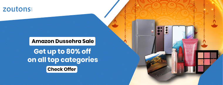 Get up to 80% off on all top categories with Amazon Dussehra Sale 