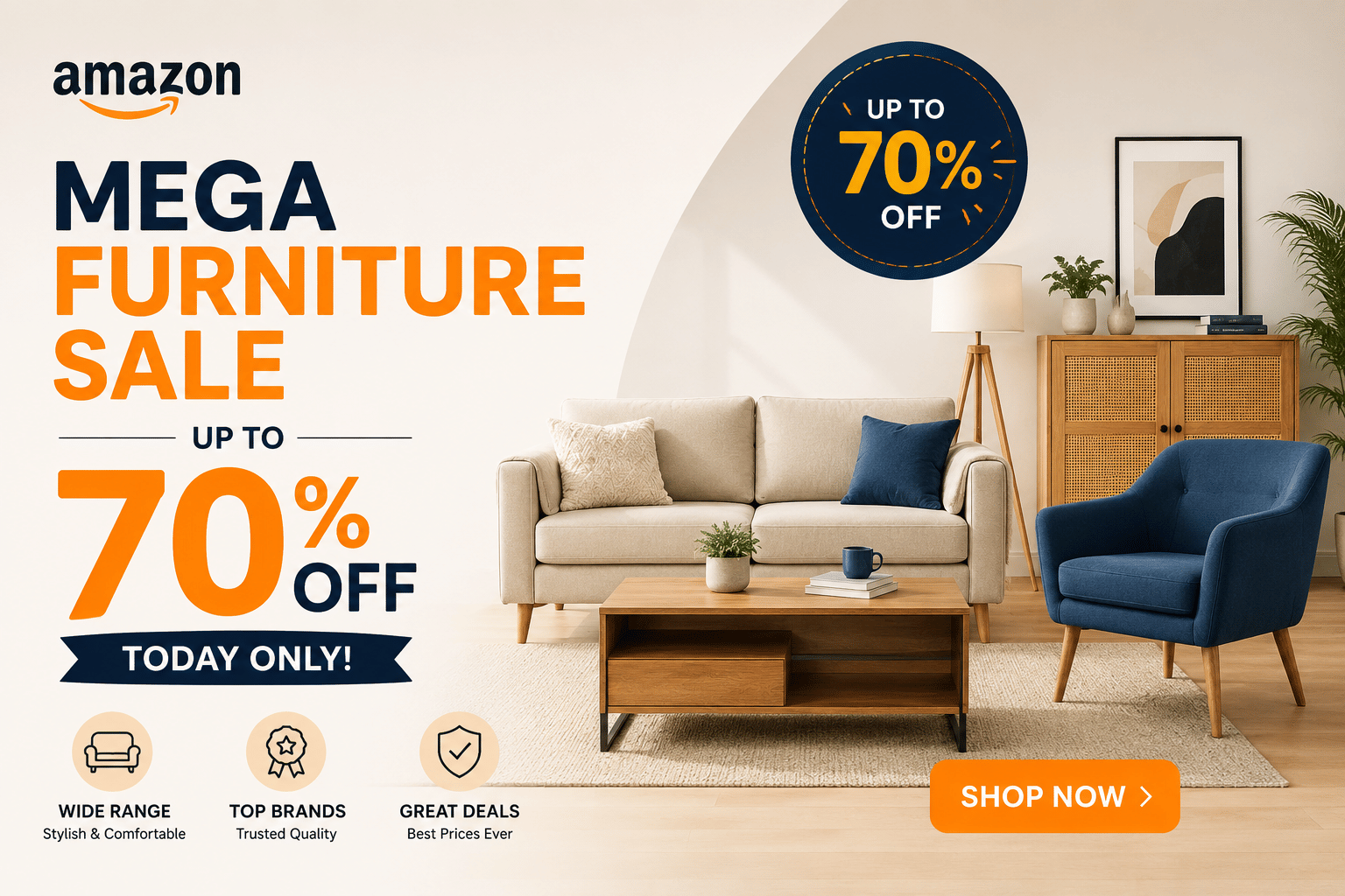 amazon mega furniture sale up to 70% off today