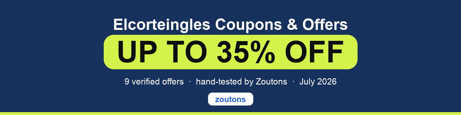 Elcorteingles Coupons August 2026