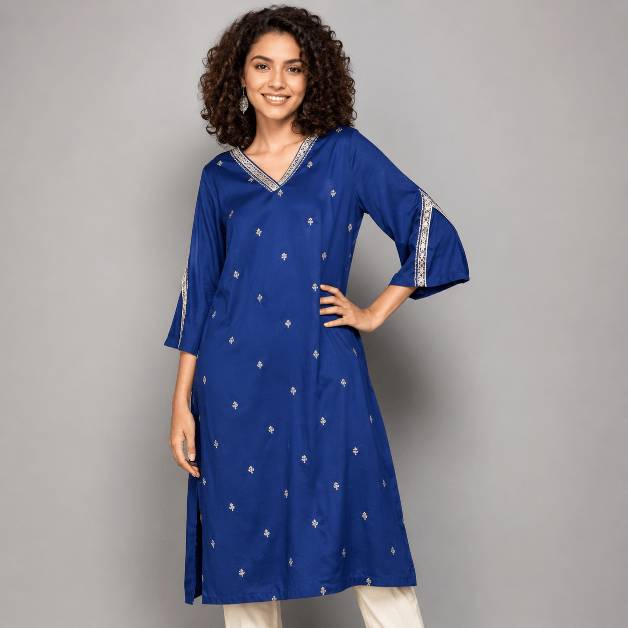 Biba Embroidered Kurta — Myntra Rising Stars Sale