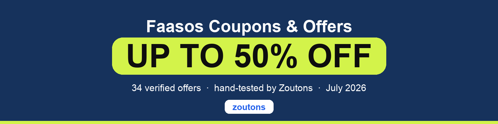 Faasos Coupons July 2026