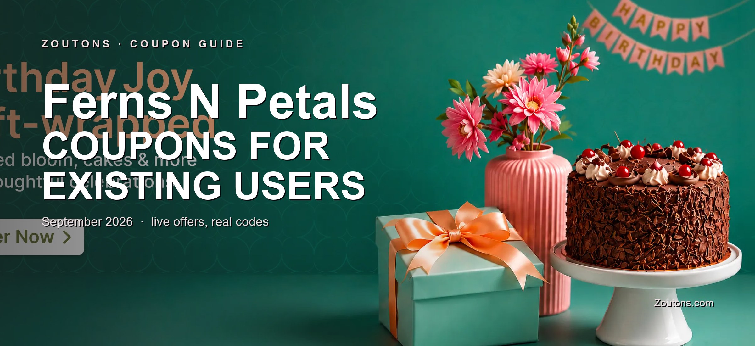 Ferns N Petals Coupons for Old Users September 2026: 60% OFF for Existing Users