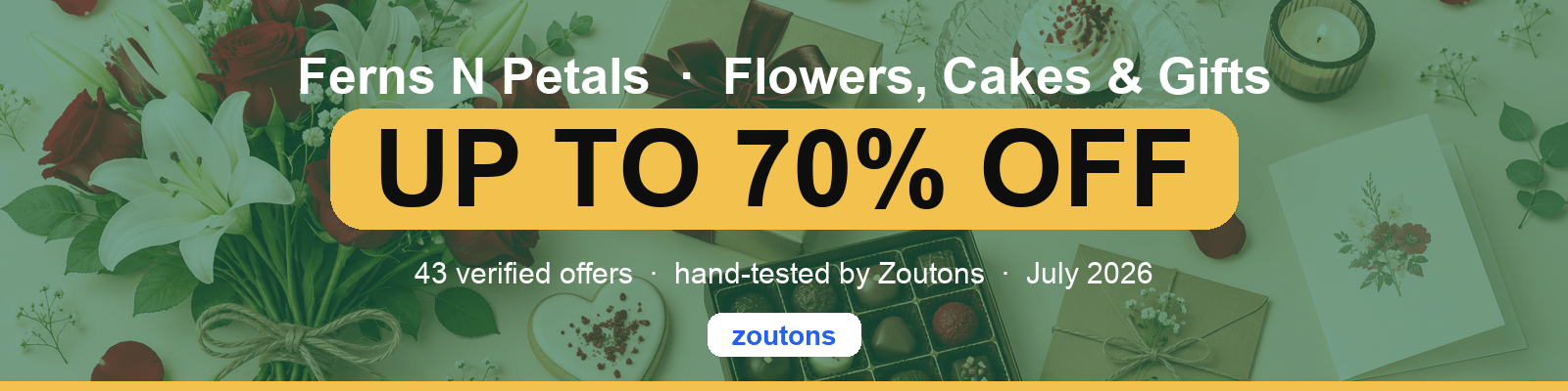 Ferns N Petals India — Floral Celebration Bouquet Gift Box Flat Lay July 2026