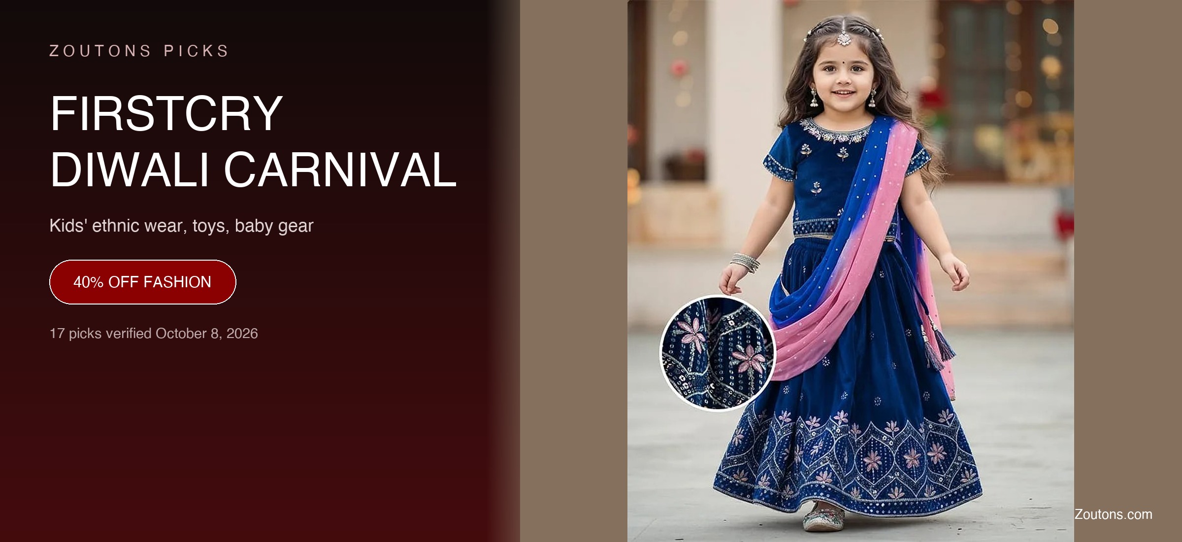 FirstCry Diwali Carnival Sale October 2026: Kids' Ethnic Wear From Rs. 615