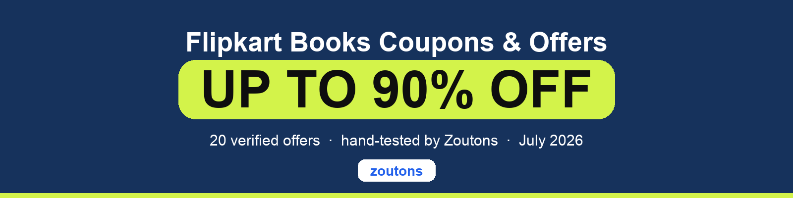 Flipkart Books Coupons July 2026