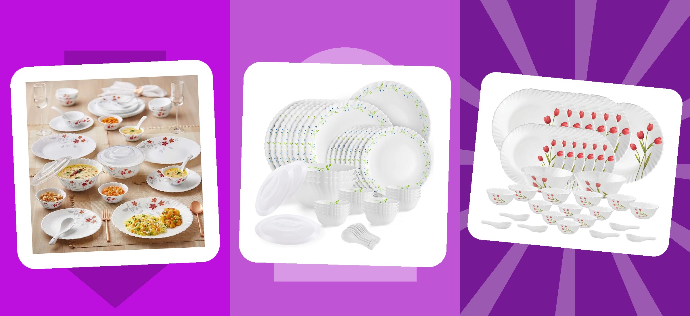 Flipkart Dinner Set Price September 2026: Rs. 16 to Rs. 806 a Piece
