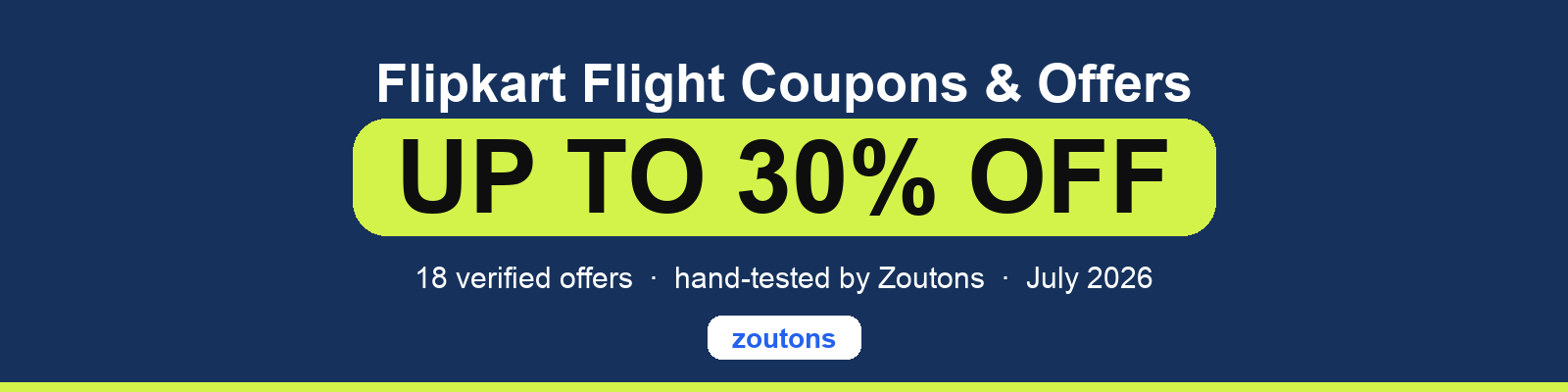 Flipkart Flight Coupons July 2026