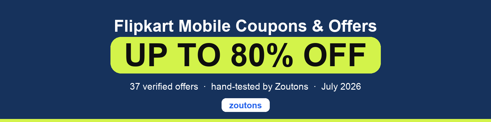 Flipkart Mobile Coupons July 2026