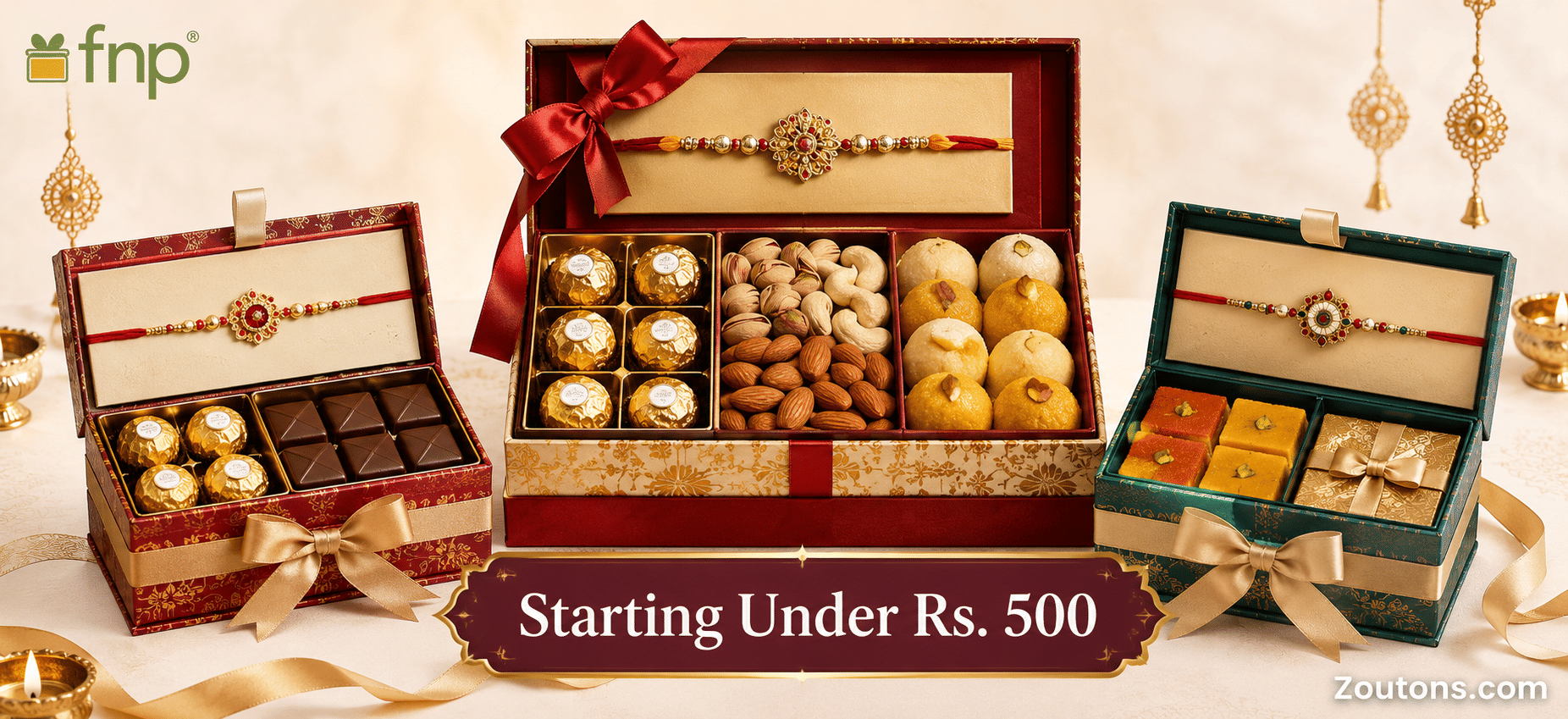 Best Rakhi Gift Hampers on FNP Under Rs. 500, Rs. 1,000 and Rs. 2,000 (2026)