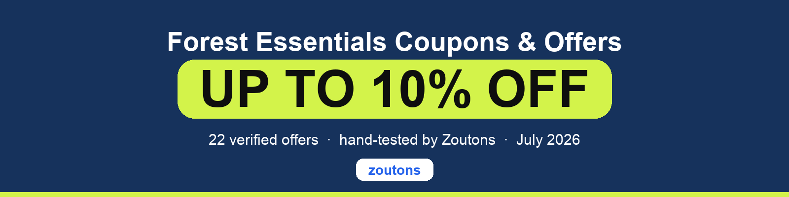 Forest Essentials Coupons July 2026