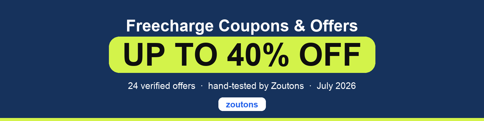 Freecharge Coupons July 2026