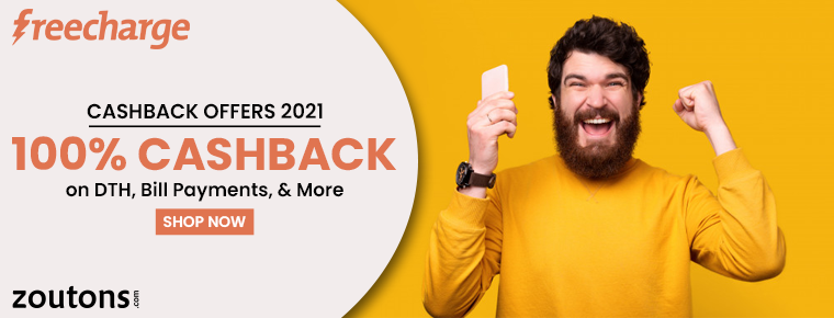Freecharge Cashback Offers (June 2021): Get 100% Cashback On DTH, Bill Payments, & More