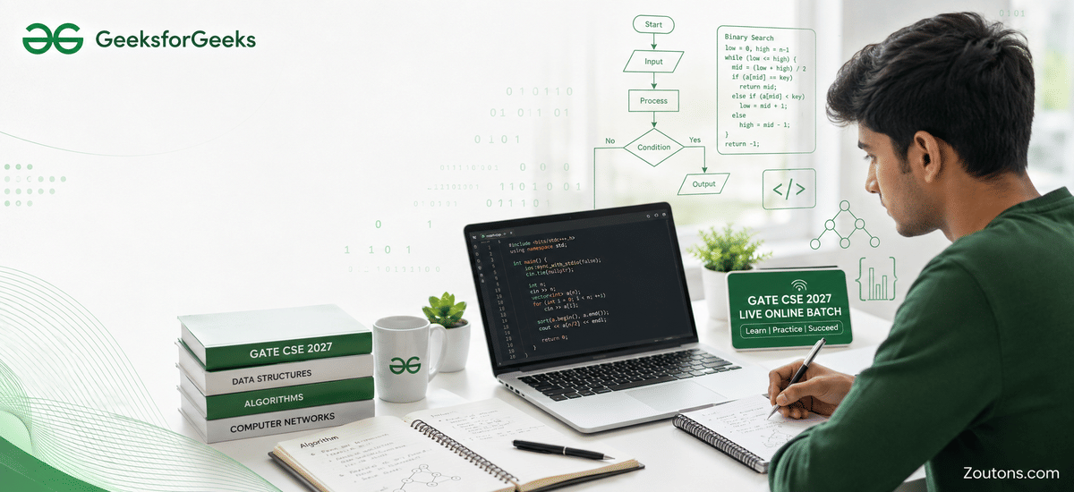 GeeksforGeeks GATE CSE 2027 Live Batch: Starts July 1, 2026
