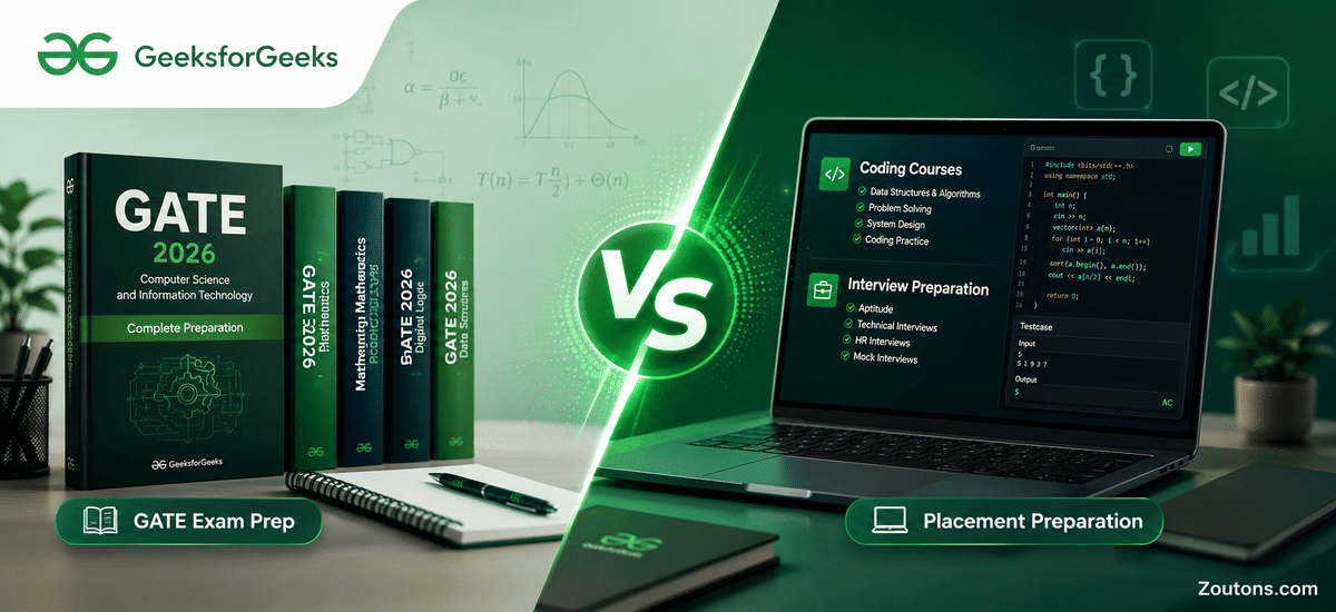 GeeksforGeeks GATE vs Placement Courses: Which to Pick in 2026