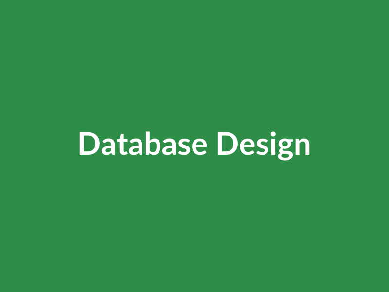 Database Design Architecture GFG Course
