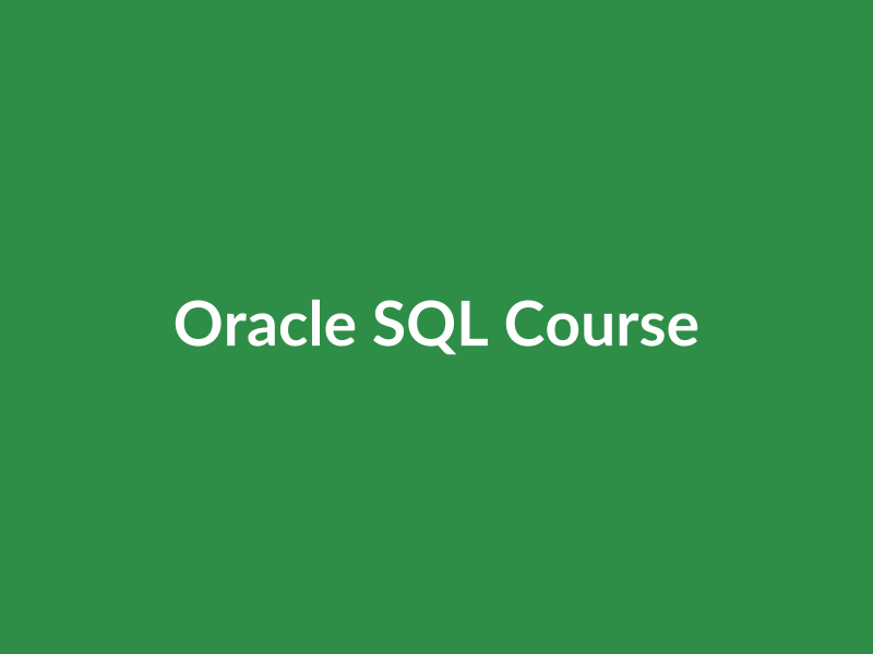 Oracle SQL PLSQL Masterclass GFG