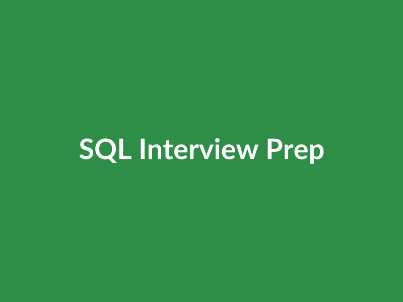SQL Interview Prep Kit GFG