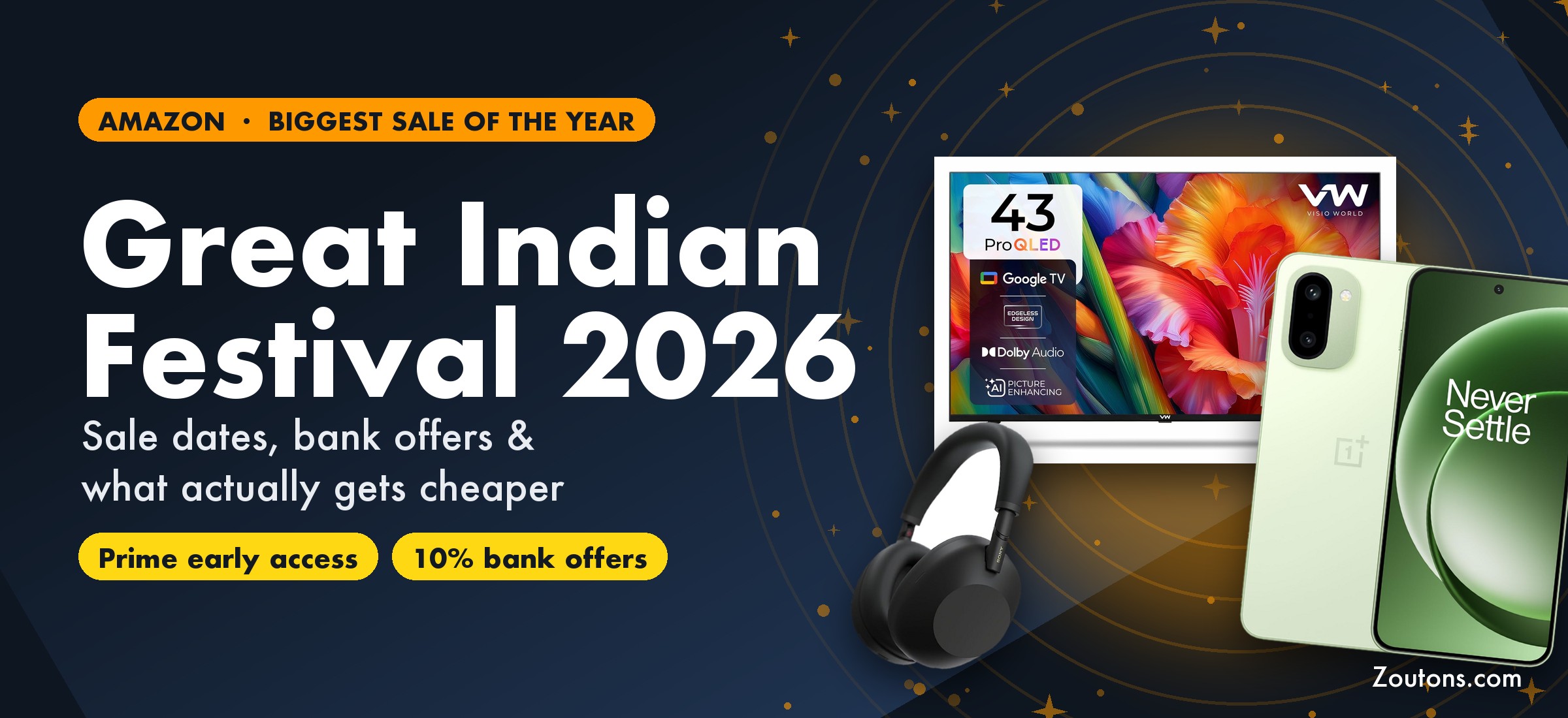 Amazon Great Indian Festival 2026: sale dates, bank offers and what gets cheaper