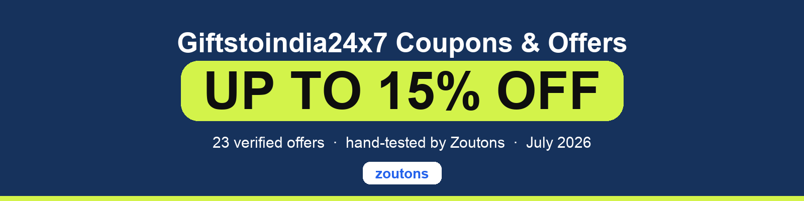 Giftstoindia24x7 Coupons July 2026