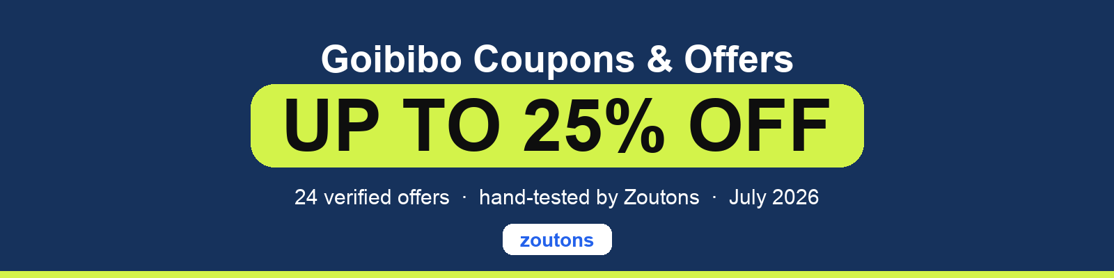 Goibibo Coupons July 2026