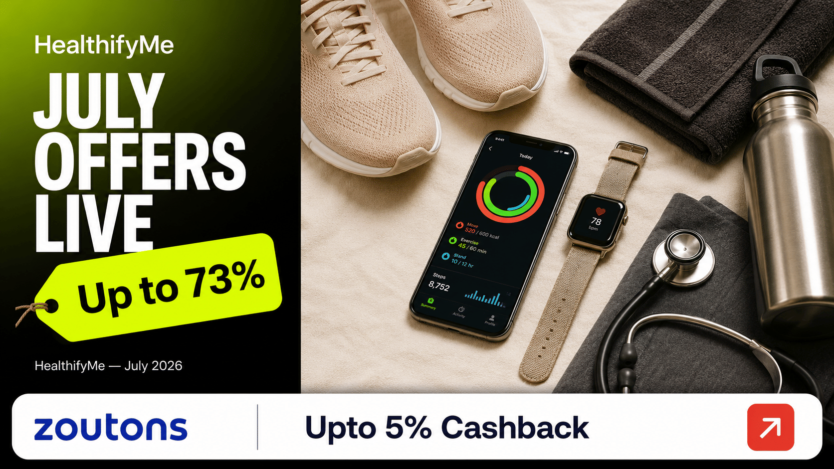 HealthifyMe Coupons & Offers July 2026 | Zoutons