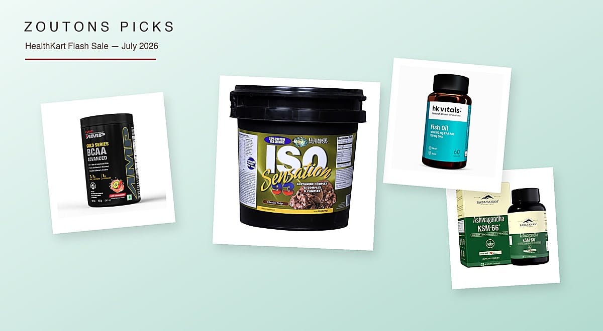 HealthKart Flash Sale July 2026: 21 Zoutons Picks From Rs. 359