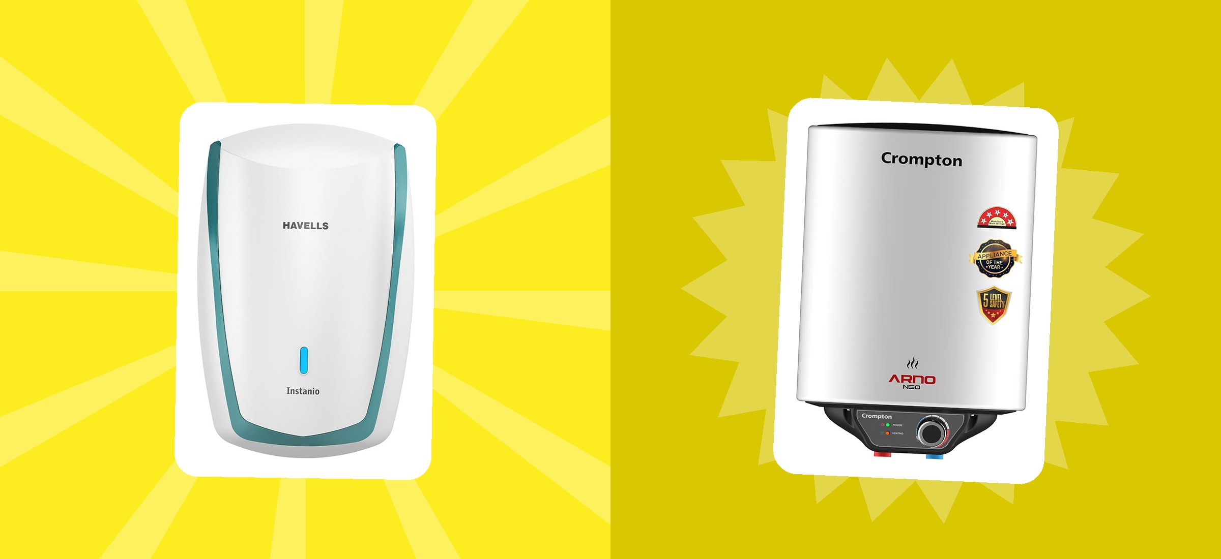 Amazon Water Heater Prices August 2026: Geysers From Rs. 949