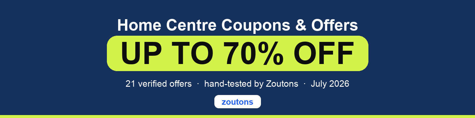Home Centre Coupons July 2026