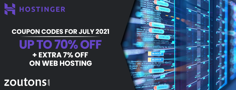 Hostinger Coupon Codes For July 2021: Up To 70% + Extra 7% Off On Web Hosting