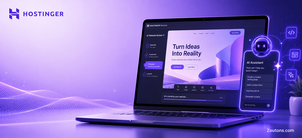 Hostinger Horizons 2026: Build a Website or App With AI