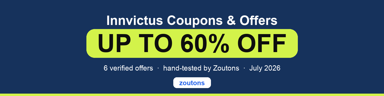 Innvictus Coupons July 2026