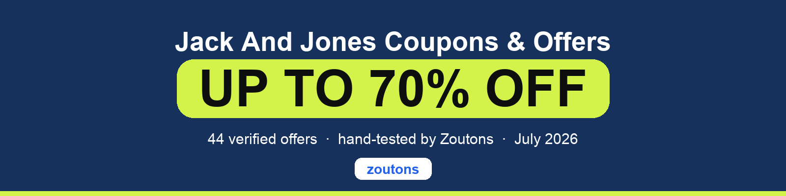 Jack And Jones Coupons July 2026