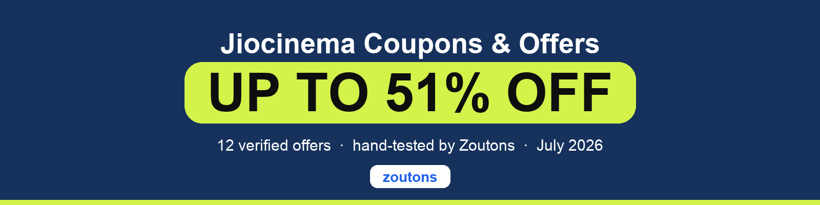 Jiocinema Coupons August 2026