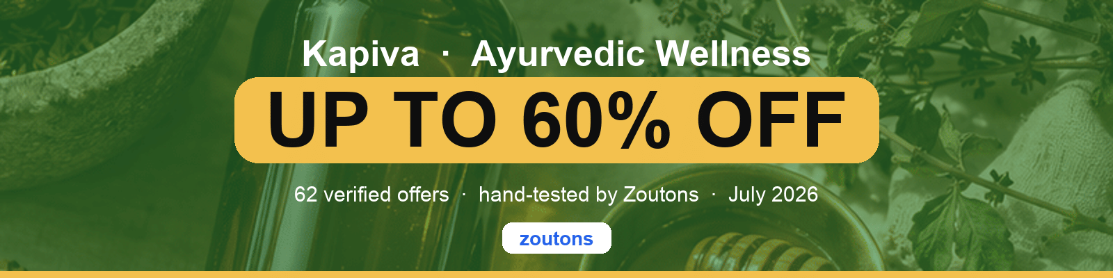 Kapiva Coupons & Offers July 2026 | Zoutons