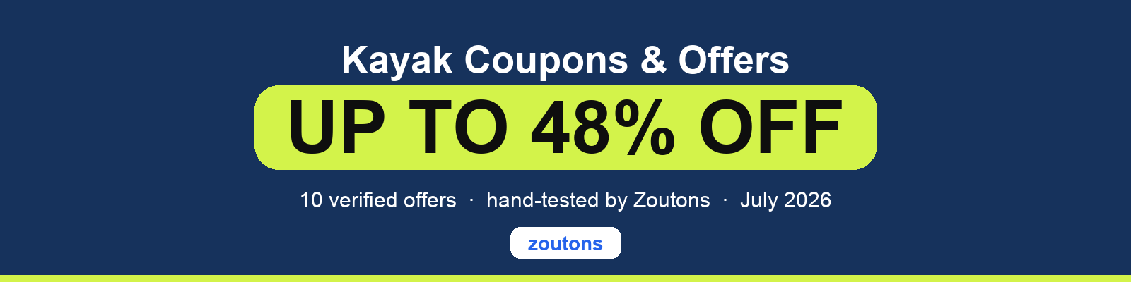 Kayak Coupons July 2026