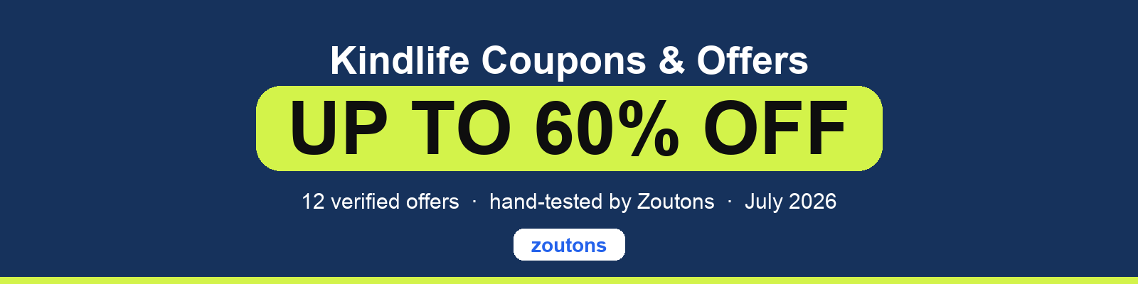 Kindlife Coupons July 2026