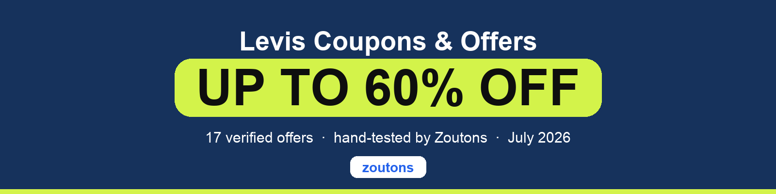 Levis Coupons July 2026