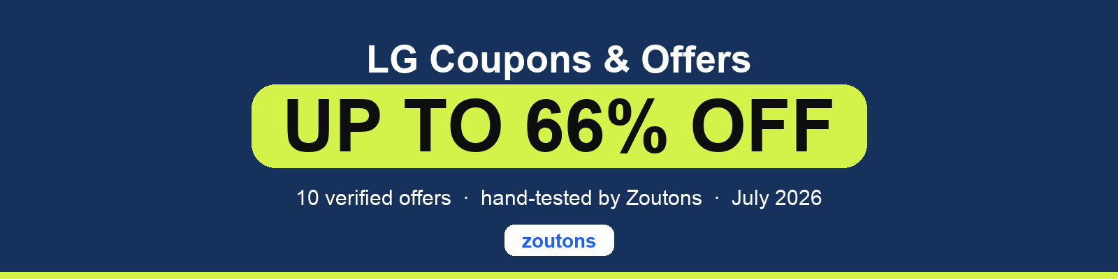 LG Coupons July 2026