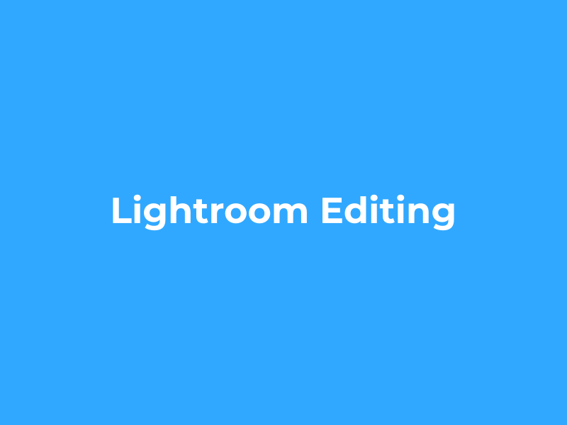 Adobe Lightroom Photo Editing Course Udemy