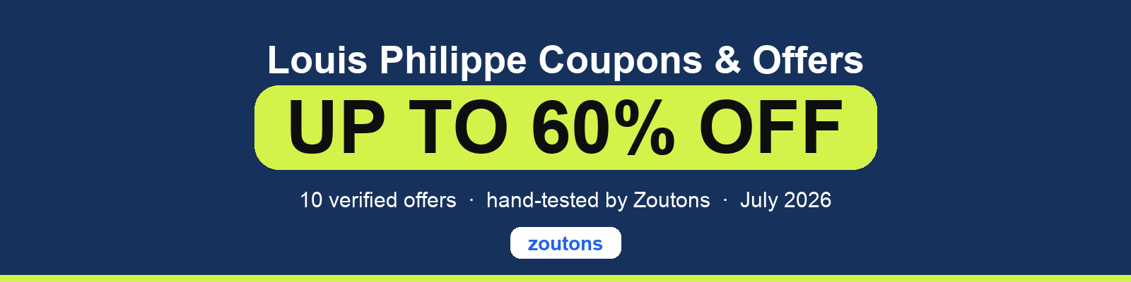 Louis Philippe Coupons July 2026