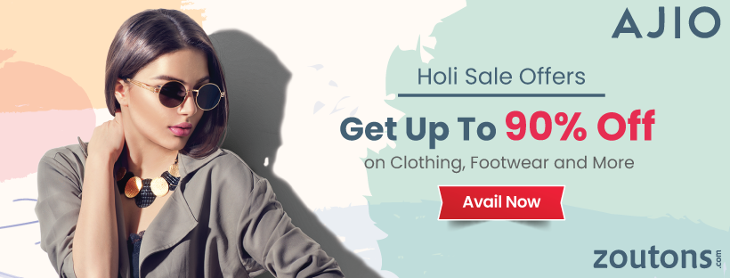 Ajio Holi Sale & Offers 2021: Get Up To 80% Off on Clothing, Footwear and More