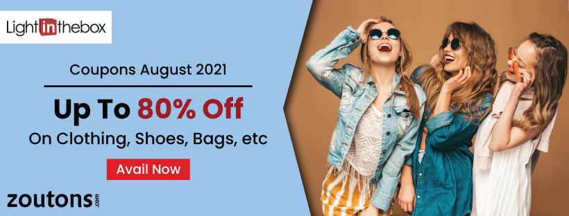 Lightinthebox Coupons August 2021 | Get Up To 80% Off on Clothing, Shoes, Bags, etc.