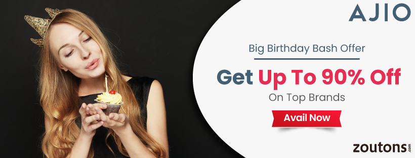 Ajio Big Birthday Bash Offer (March 2021) | Get Up To 90% Off On Top Brands