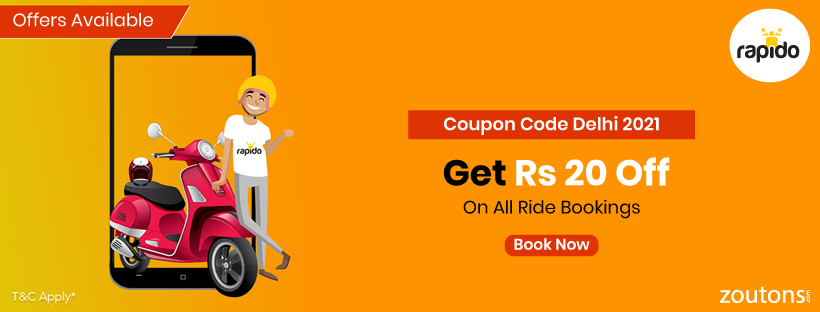 Rapido Coupon Code Delhi | July 2021: Flat 50% Off On All Bike Rides