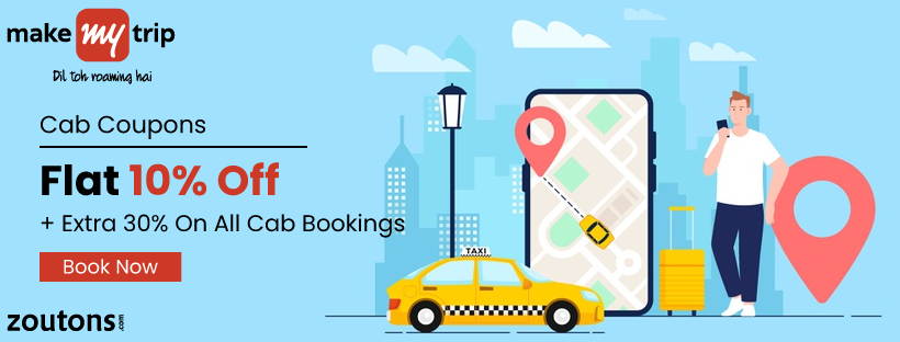 MakeMyTrip Cab Coupons | July 2021: Flat Rs.750 Off + Extra 5% Off On All Cab Bookings